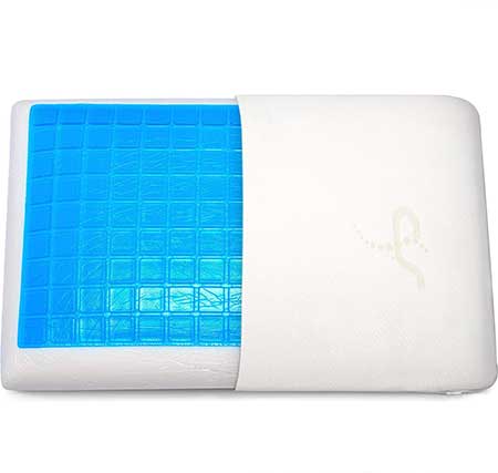 Supportiback Comfort Therapy Memory Bed Pillow With Heat Dissipating Cool Gel