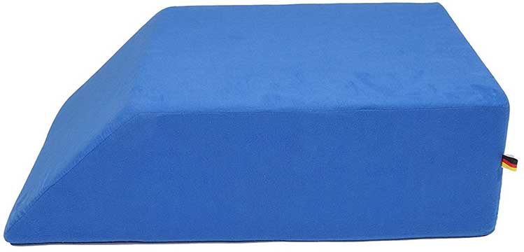 Blue Sanolind Orthopaedic Leg Elevation Pillow