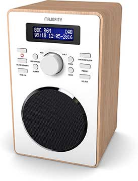 Majority Barton II Retro DAB Digital Alarm Clock Radio