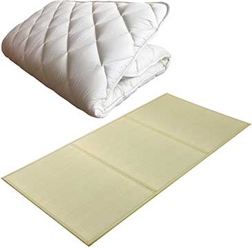 FULI Japanese Traditional Shiki Futon- shikibuton) Floor Mattress And Tatami